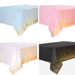 Christmas Table Clothes Decorative plastic Table Cover for Outdoor and Indoor Use Festival Party