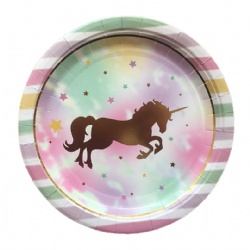 Disposable birthday Party Dinnerware animal Paper Plates