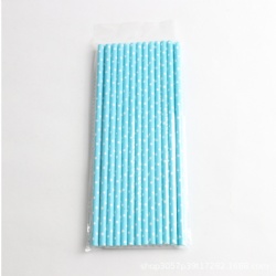 Eco friendly Gold Foil Paper Straw Biodegradable For Drinking