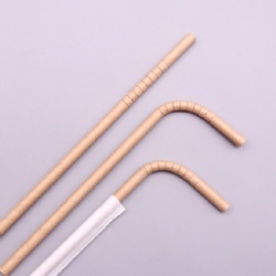 Flexible Party China Plain Drinking Paper Straws