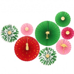 Paper Fan Set- Christmas