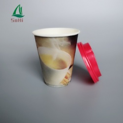 Single wall paper cup with Lids