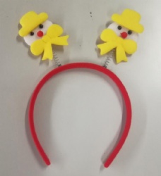 Xmas headband with snowman design