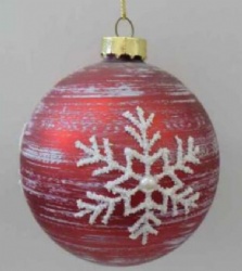 classic christmas glass ball with hanger for home decoration