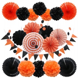 paper fans -halloween