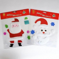 wholesale christmas TPR window sticker