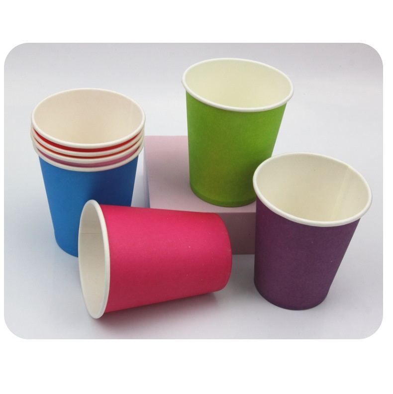 Blue Pink Cup Birthday Party Home Decoration Disposable Paper Cup Party Supplies