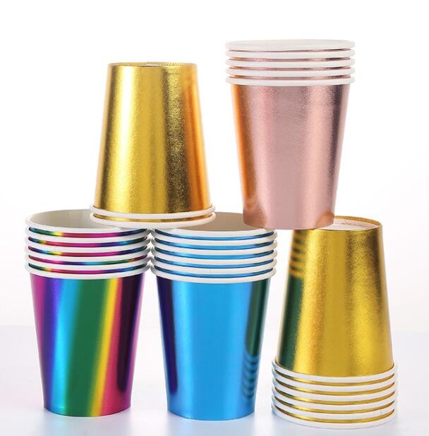 Gold Foil Party Disposable Paper Cup